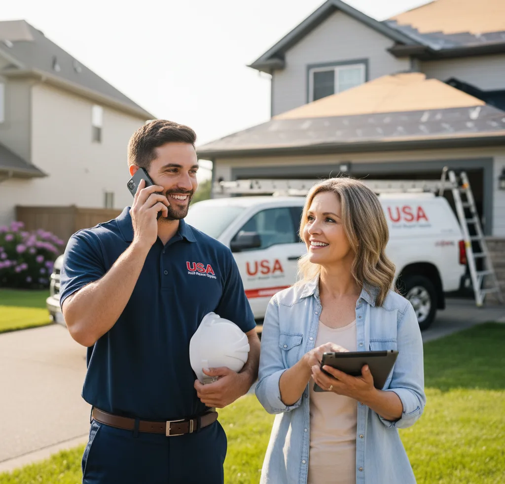 USA Roof Repair Experts customer support in Adel
